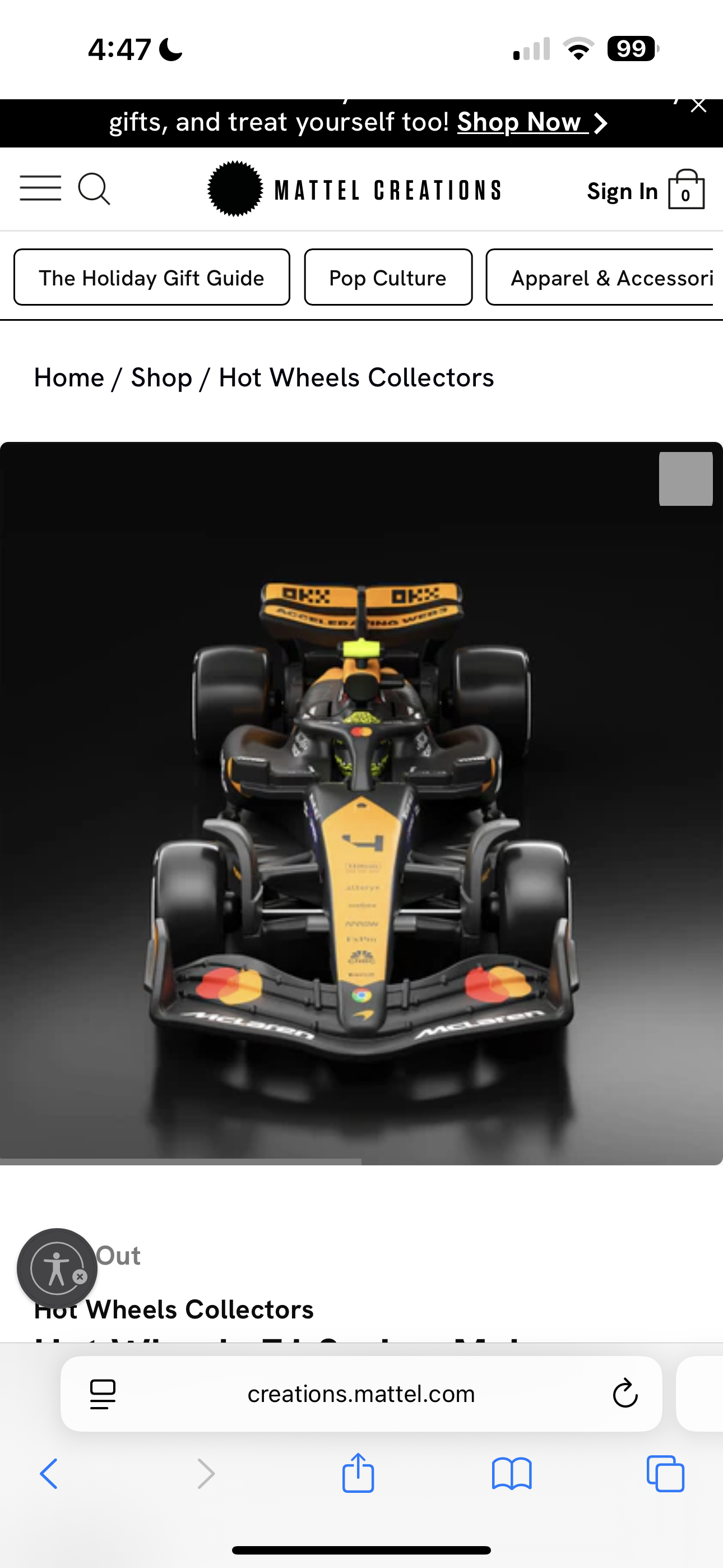 2024 - Hot Wheels - Premium McLaren Formula 1 Team #4