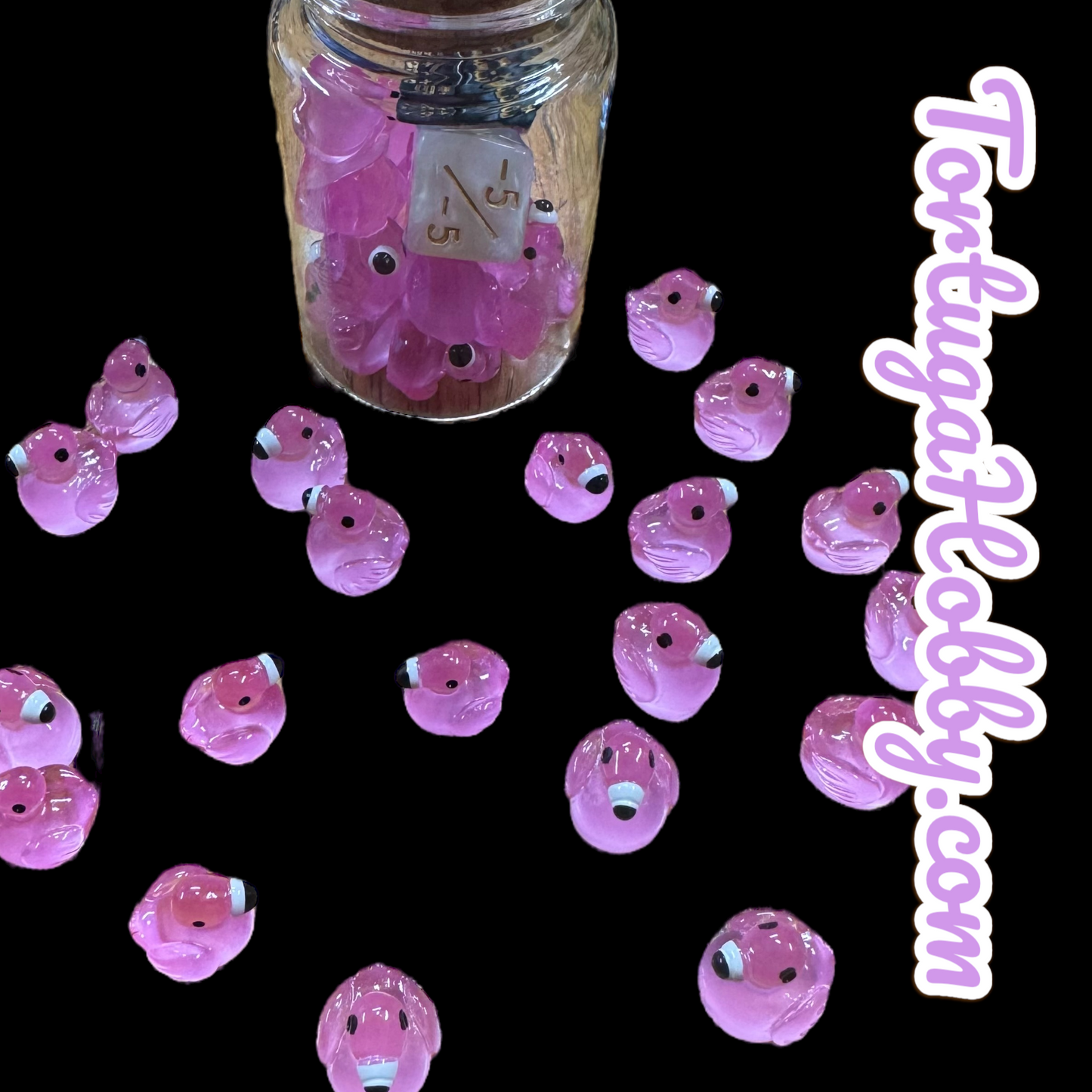 Unique Flamingo Counters for CCG, TCG, Role-Playing and more - All in Glass Tube Set - Make Your Next Game Night Unique