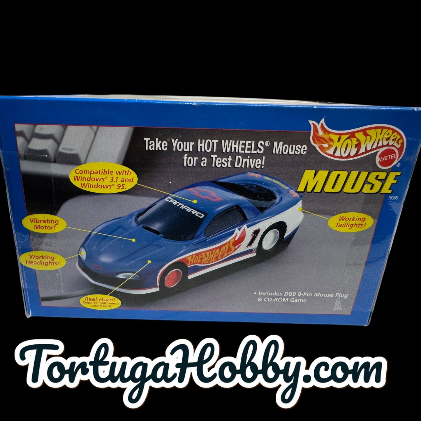 1996 - Vintage - Hot Wheels Chevy Camaro Computer Mouse with Box