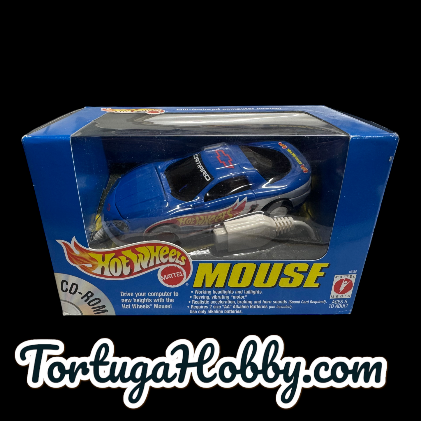 1996 - Vintage - Hot Wheels Chevy Camaro Computer Mouse with Box
