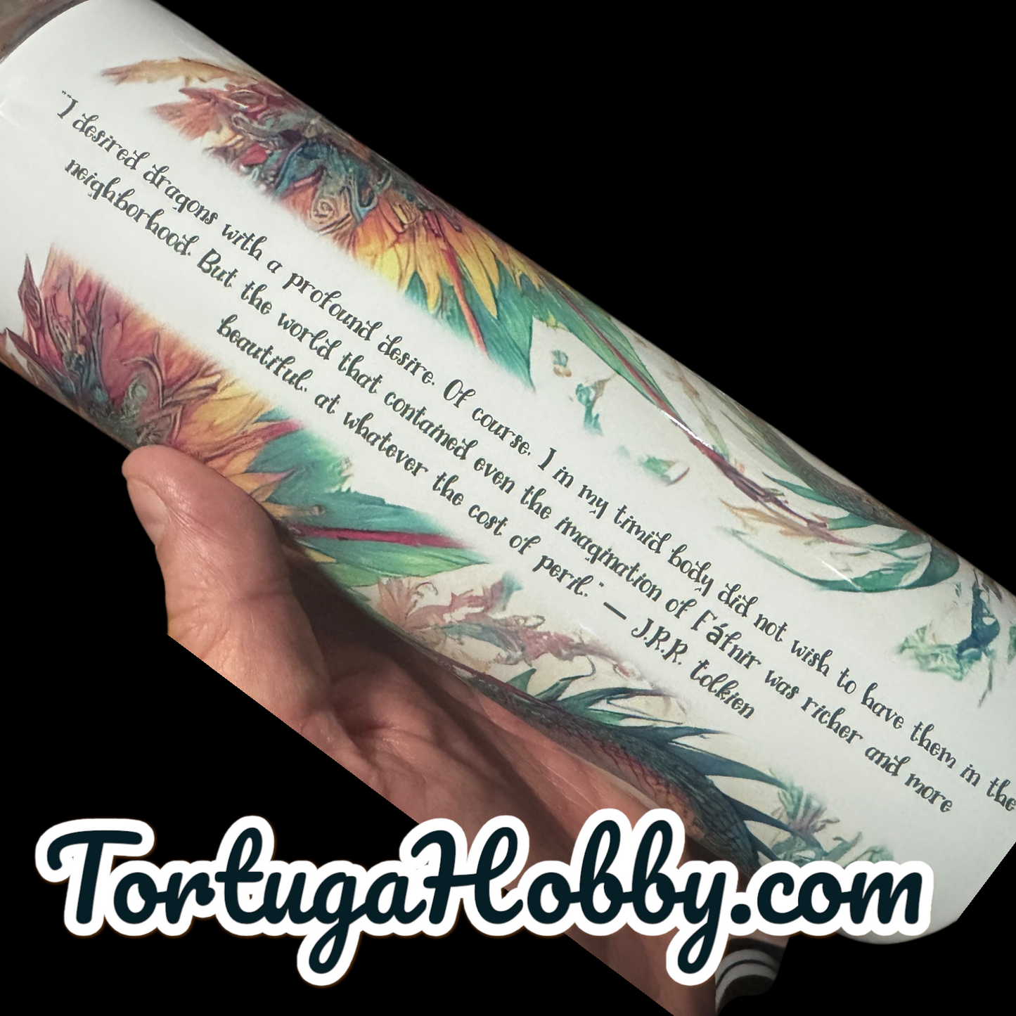 Tumblers - Tolkeins Dragon - Thin Stainless Steel 20oz Tumbler