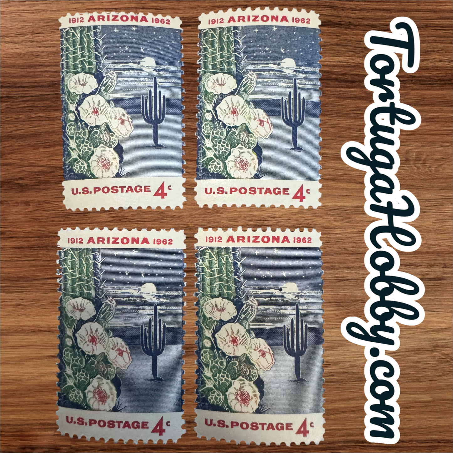 1962 - Arizona Statehood - Scott #1192 - 4 Stamp Collection
