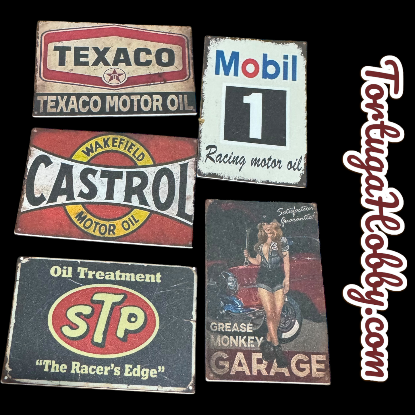 Miniature Garage Signs for Your Diorama, Train Layout or More!