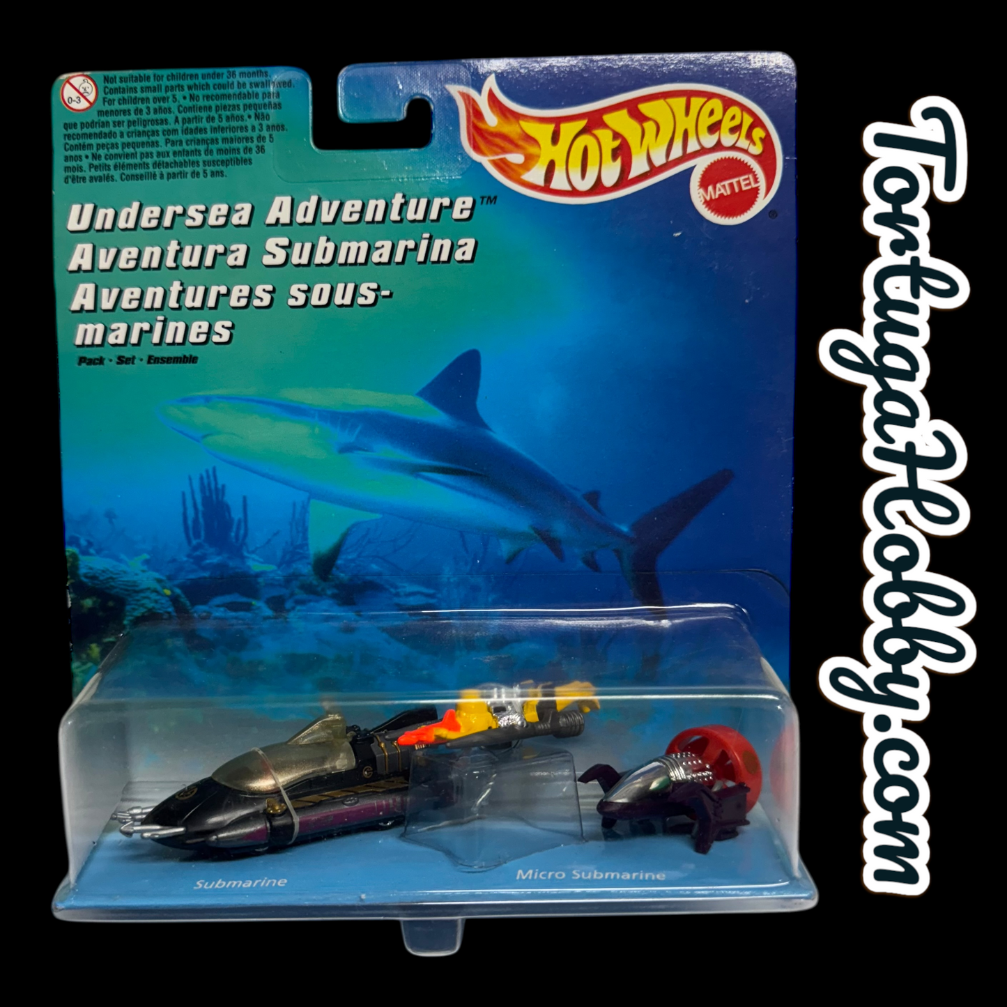 1996 HOT WHEELS Action Pack Undersea Adventure Set, New in Sealed Package