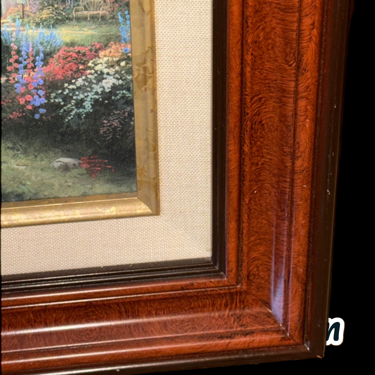 2001 - Thomas Kinkade Limited Edition Canvas - Lamplight Bridge