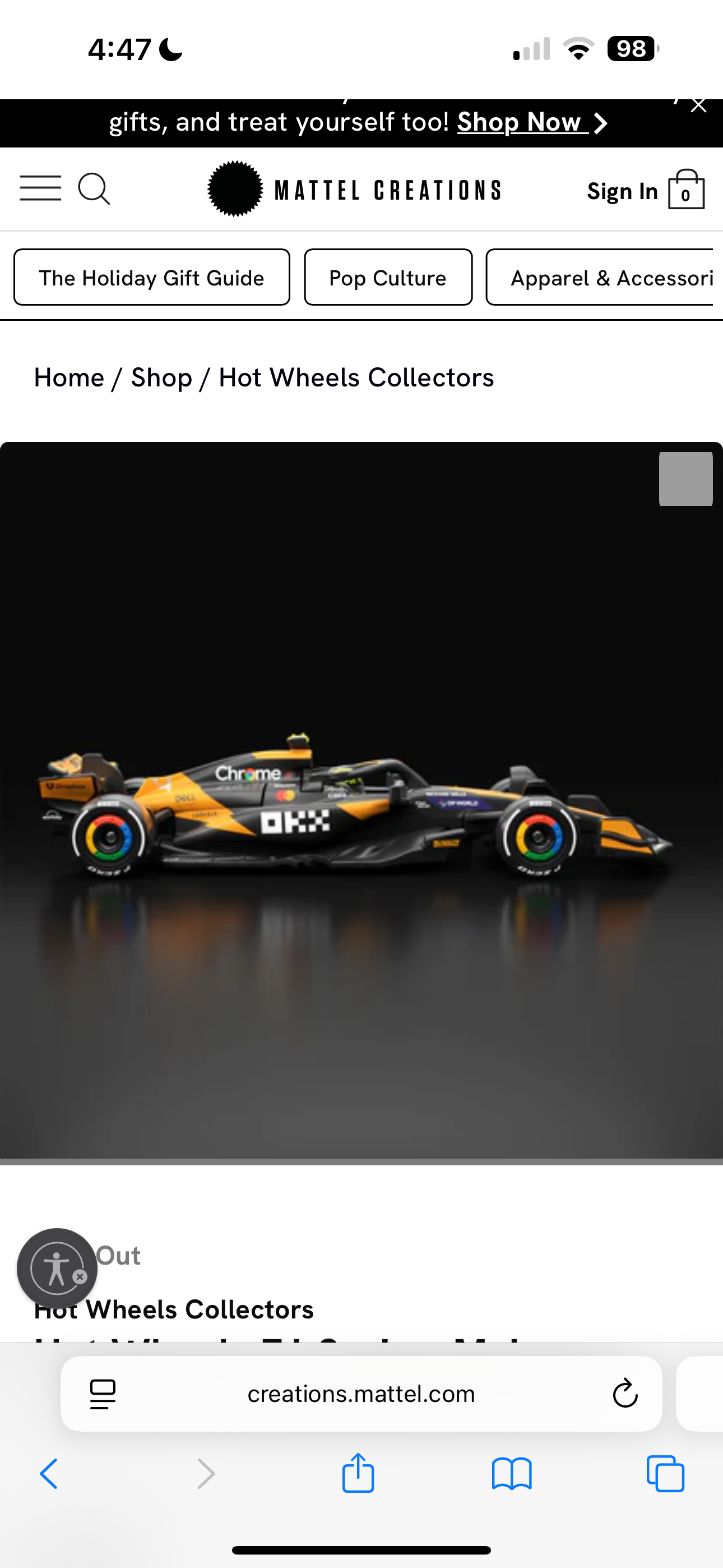 2024 - Hot Wheels - Premium McLaren Formula 1 Team #4