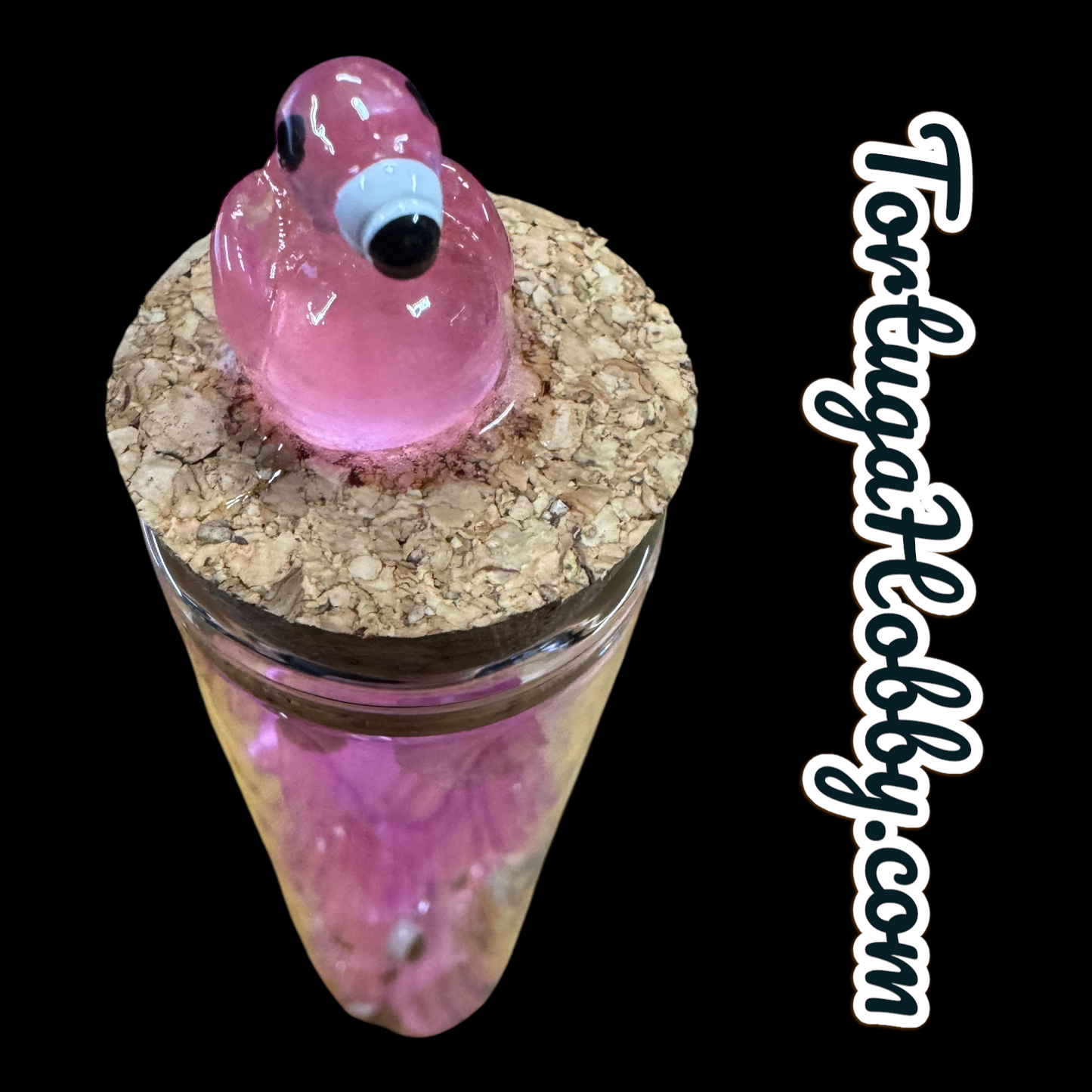 Unique Flamingo Counters for CCG, TCG, Role-Playing and more - All in Glass Tube Set - Make Your Next Game Night Unique