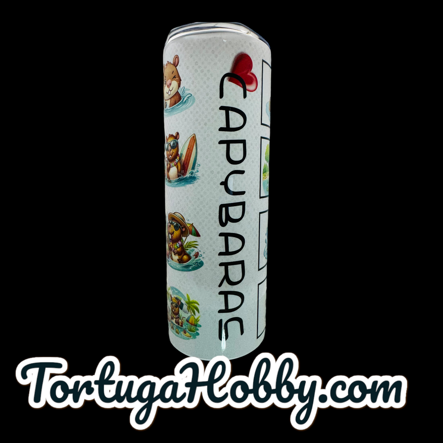 Tumblers - Capybaras - Thin Stainless Steel 20oz Tumbler