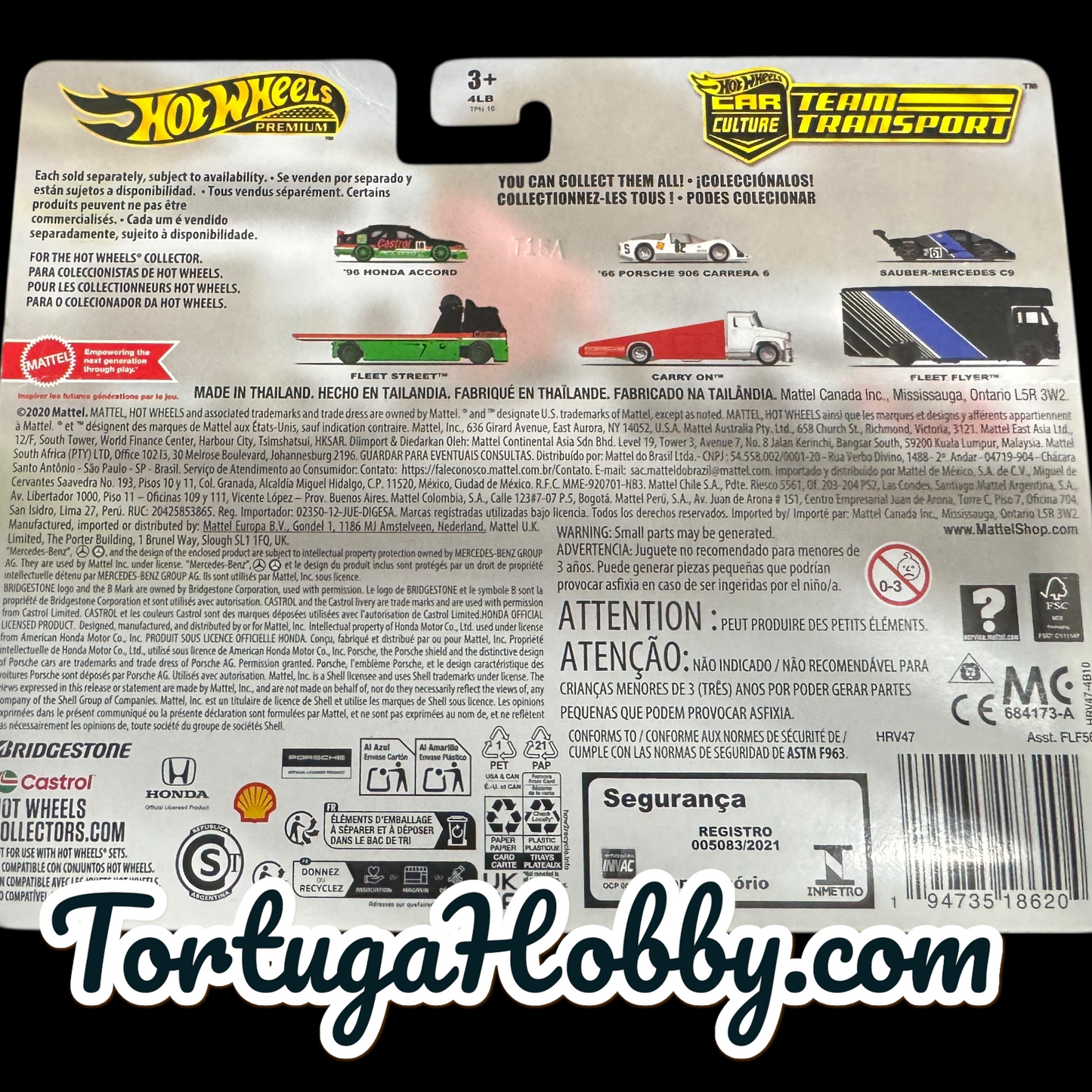 2020 - Hot Wheels Car Culture Team Transport Porsche 906 Carrera 6 With Carry On