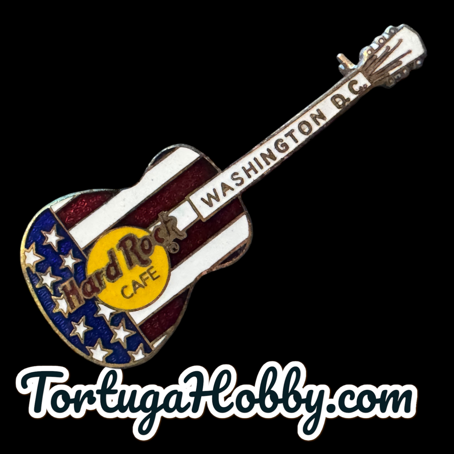 1990 - Hard Rock Cafe - Washington DC - Classic Guitar Pin
