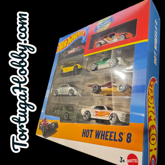 2025 - Hot Wheels 8 - Eight Car Gift Set With Porsche 911