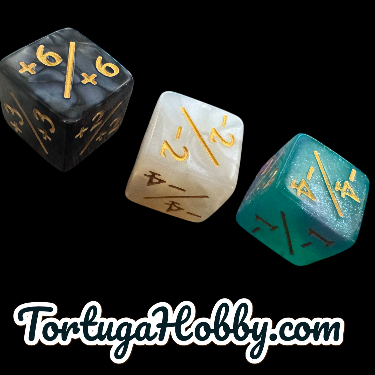 Gaming Dice & Skull Counters for CCG, TCG, Role-Playing and more - All in Metal Tin