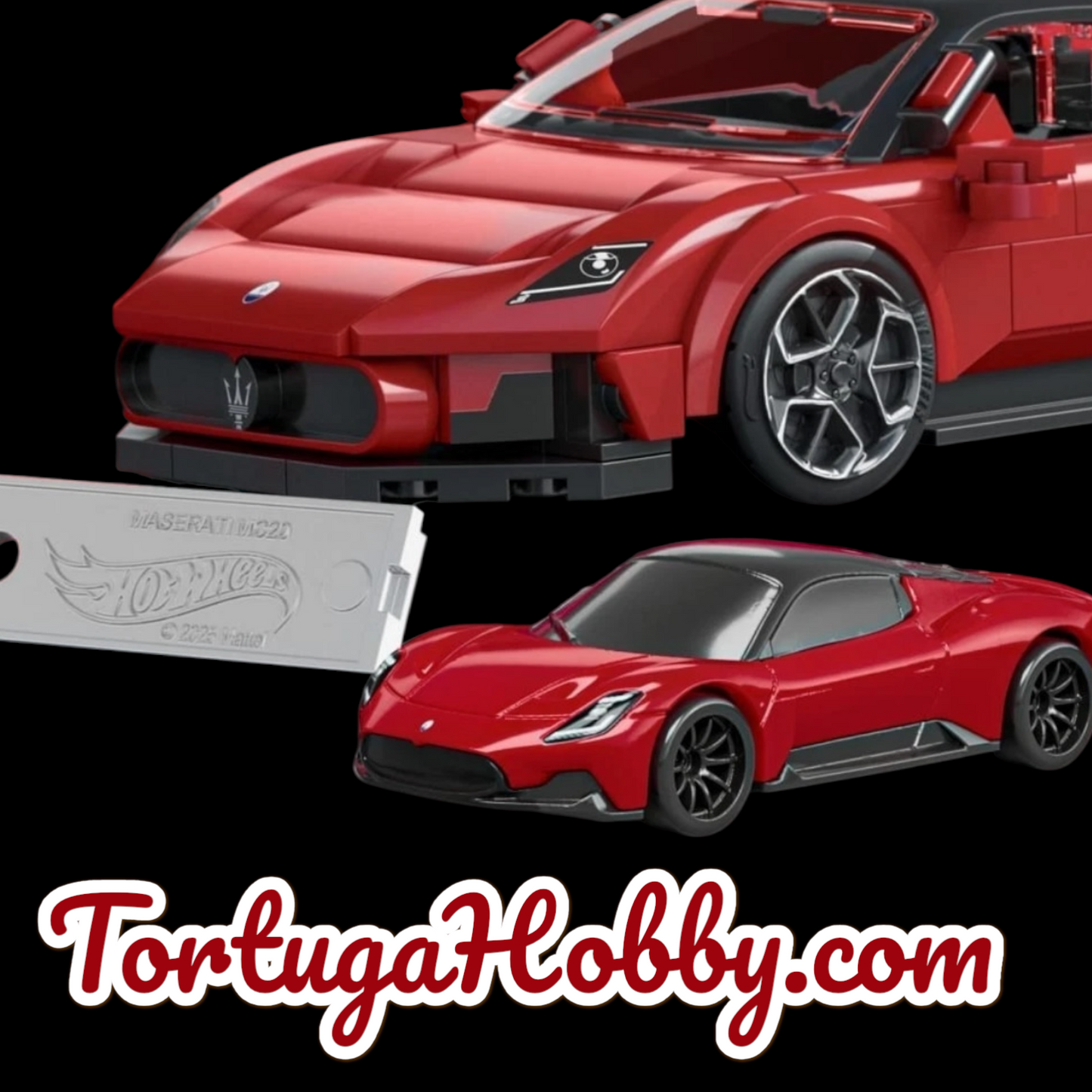 2025 - Hot Wheels 1:43 Maserati Brick Shop - With Exclusive 1:64 Red Maserati