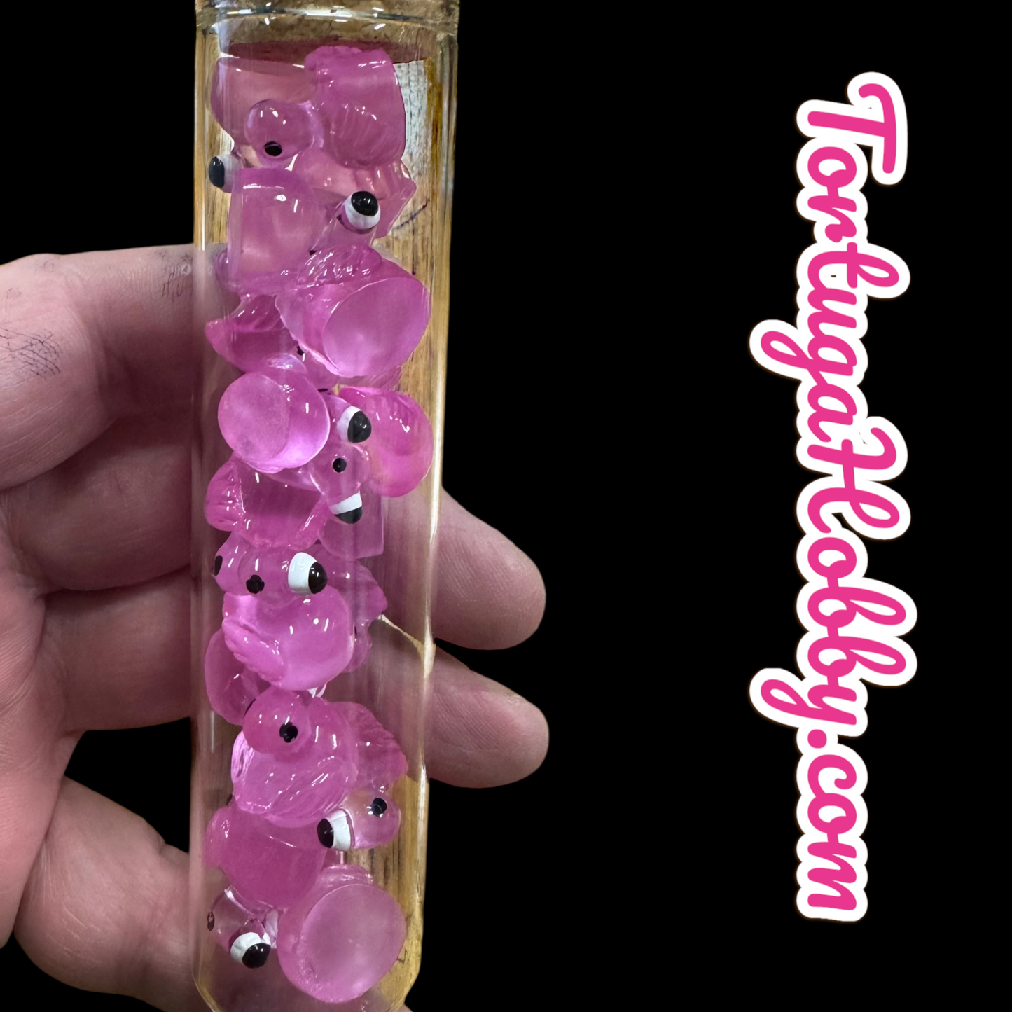 Unique Flamingo Counters for CCG, TCG, Role-Playing and more - All in Glass Tube Set - Make Your Next Game Night Unique