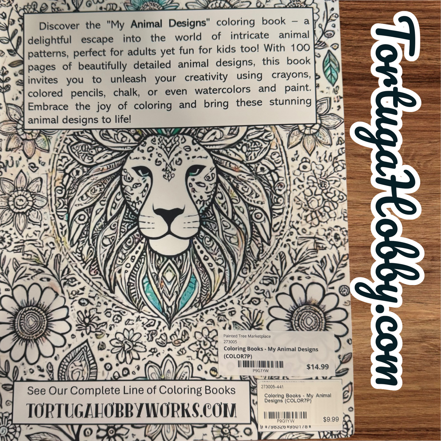 My Animal Designs - Adult Coloring Book. 100+ Pages.