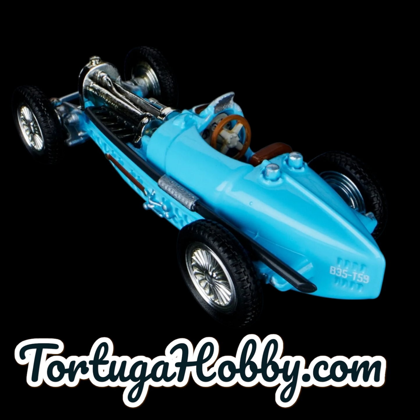 Hot Wheels Elite 64 Bugatti Type 59 Blue