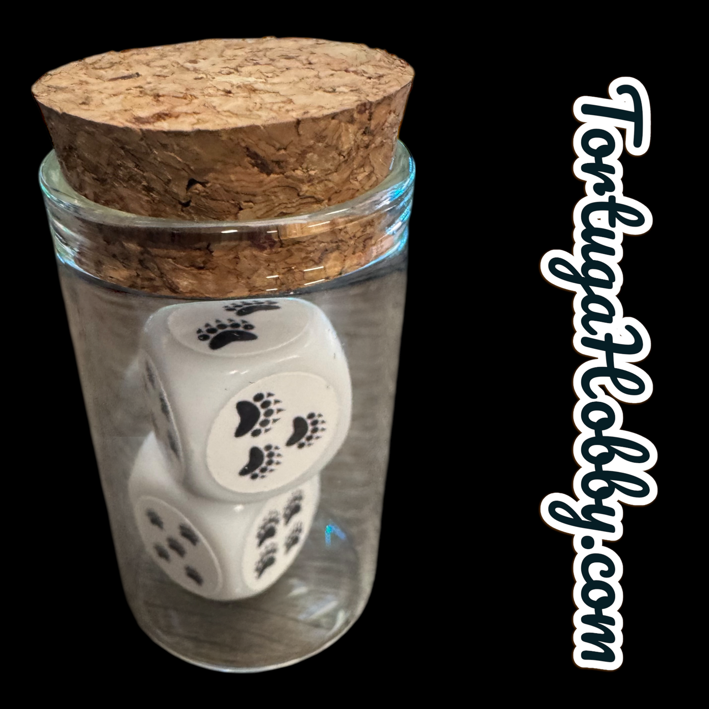 Wildlife D6 Set - Includes 2 D6 Dice In Glass Vial