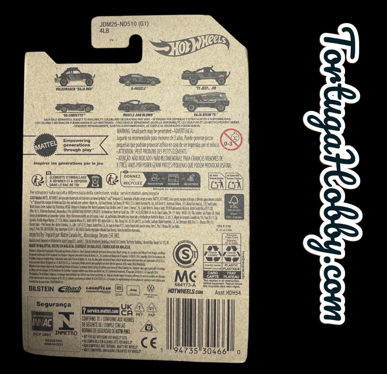 2025 - Hot Wheels Purple And Gold 57th Anniversary Baja Bison T5 6/6 - Chase