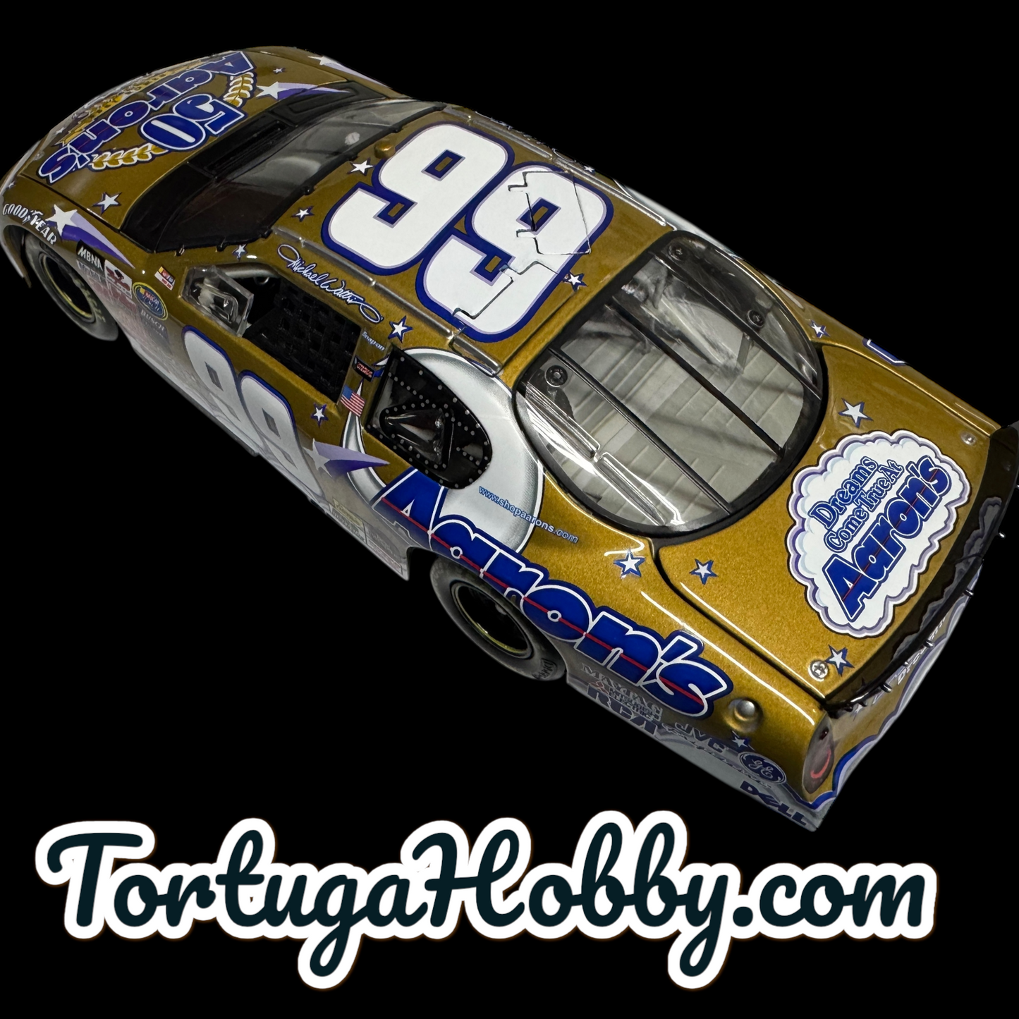 Action Racing NASCAR #99 Michael Waltrip Limited Edition Aaron’s 1:24 Scale