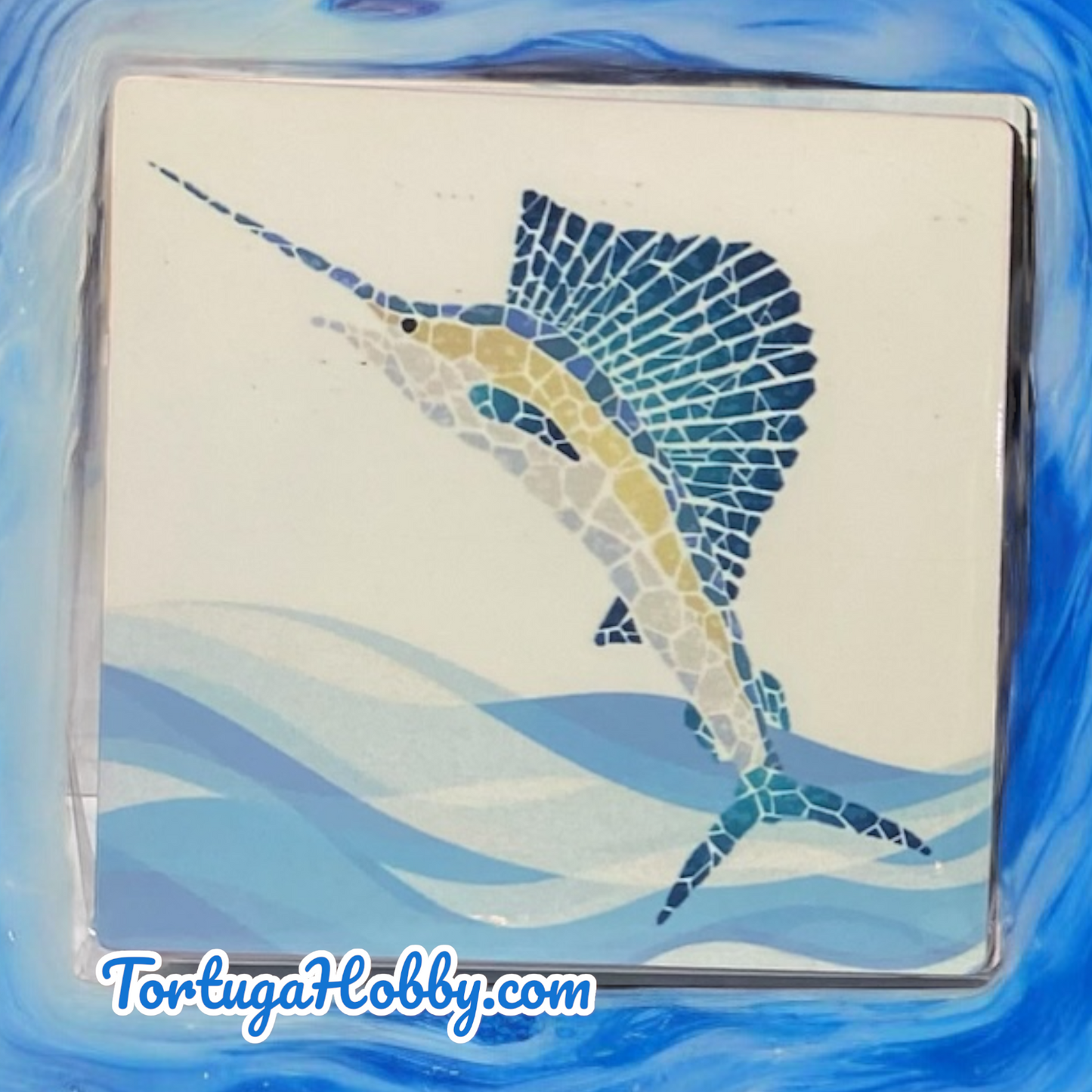 Coaster Set - Mosaic Sea Life