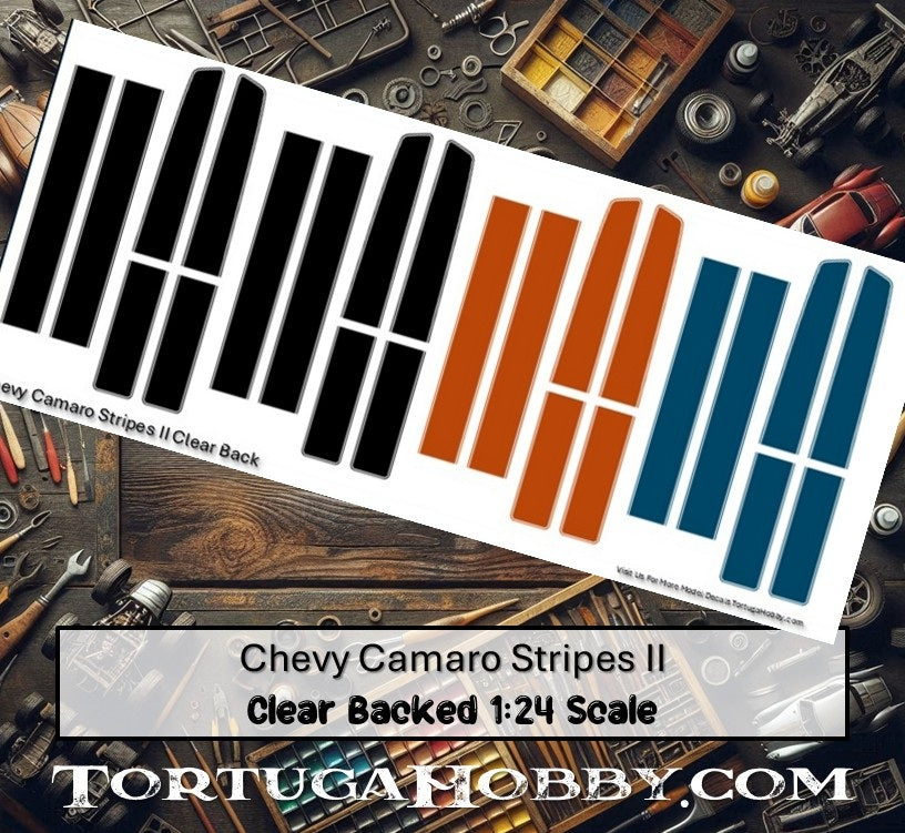 Camaro Water Slide Decals - 1:24 scale - Diecast, Models, RC or Derby