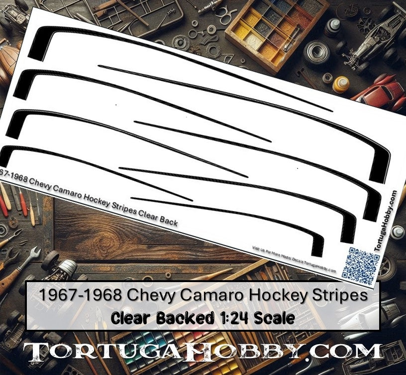 Camaro Water Slide Decals - 1:24 scale - Diecast, Models, RC or Derby
