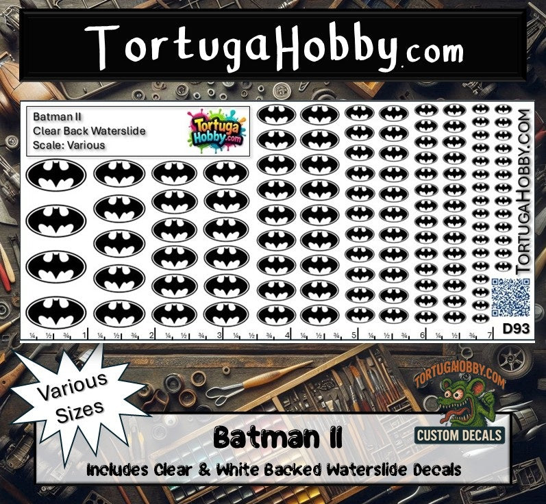 Batman II - Great for Models, Derby or Other Projects