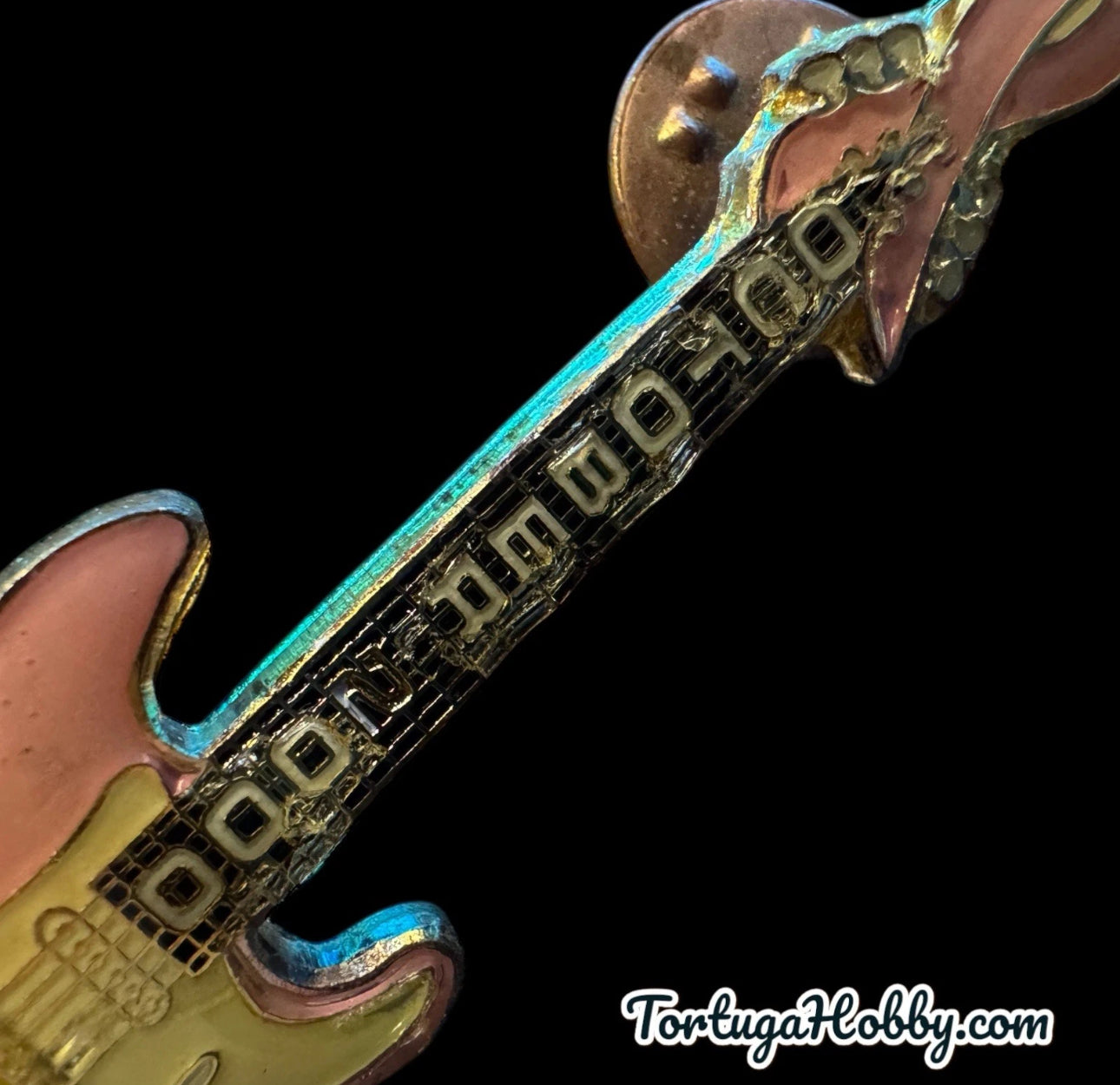 2000 - Hard Rock Cafe - Breast Cancer Awareness - Classic Guitar Pin
