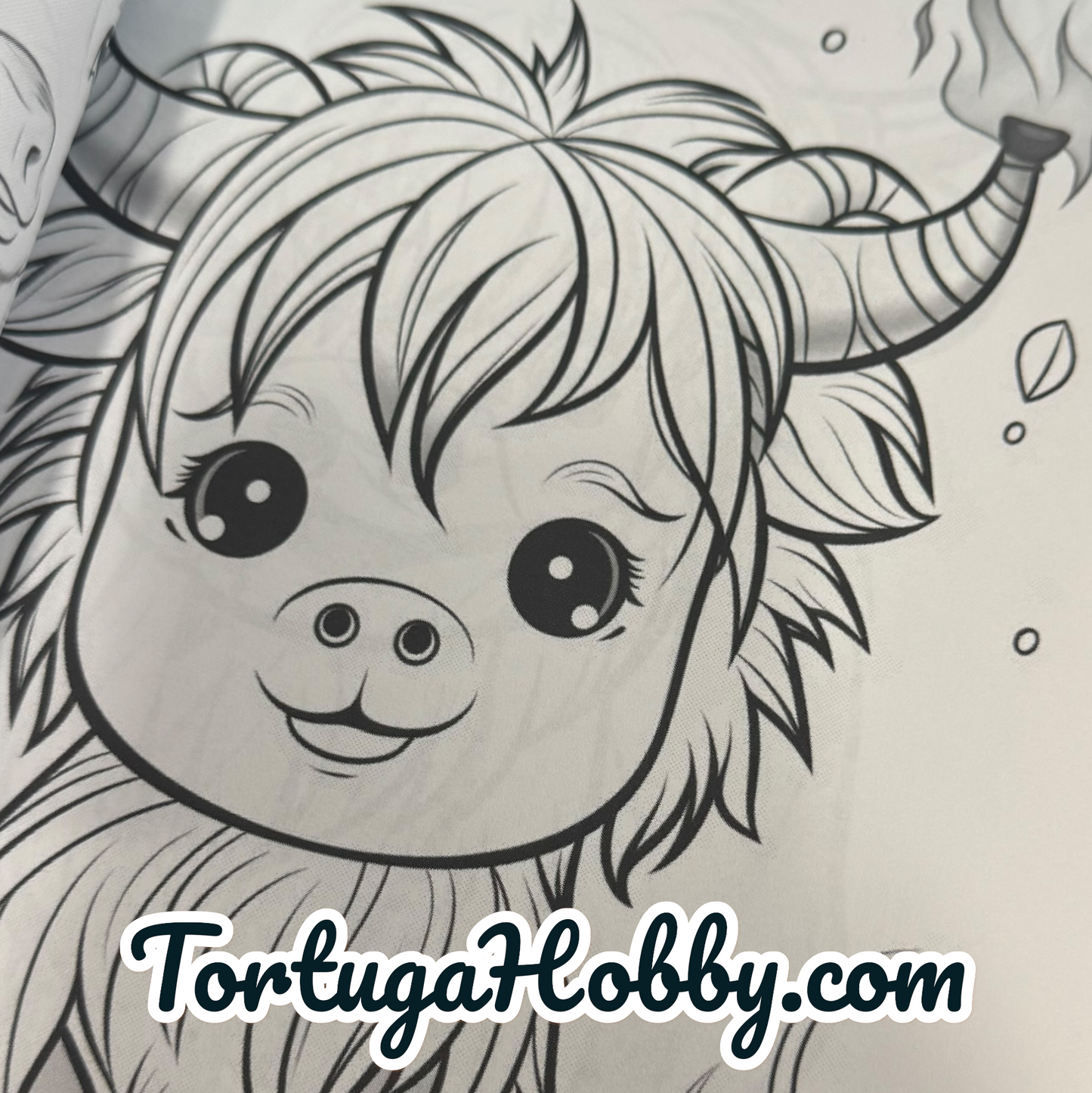 Adorable Kawaii Cows - Adult Coloring Book. 100+ Pages.