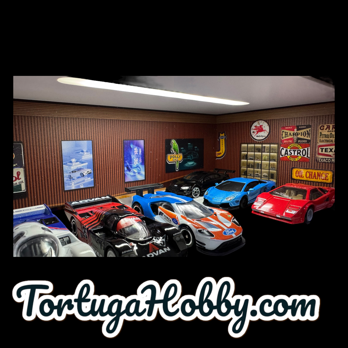 Miniature Garage Signs for Your Diorama, Train Layout or More!