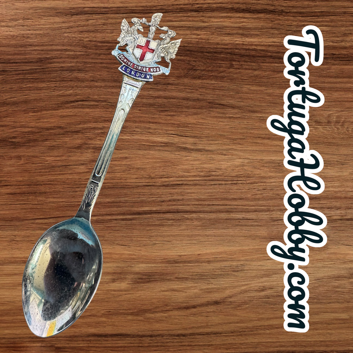 1972 - London Coat Of Arms "Domine Dirige Nos" - Souvenir Spoon