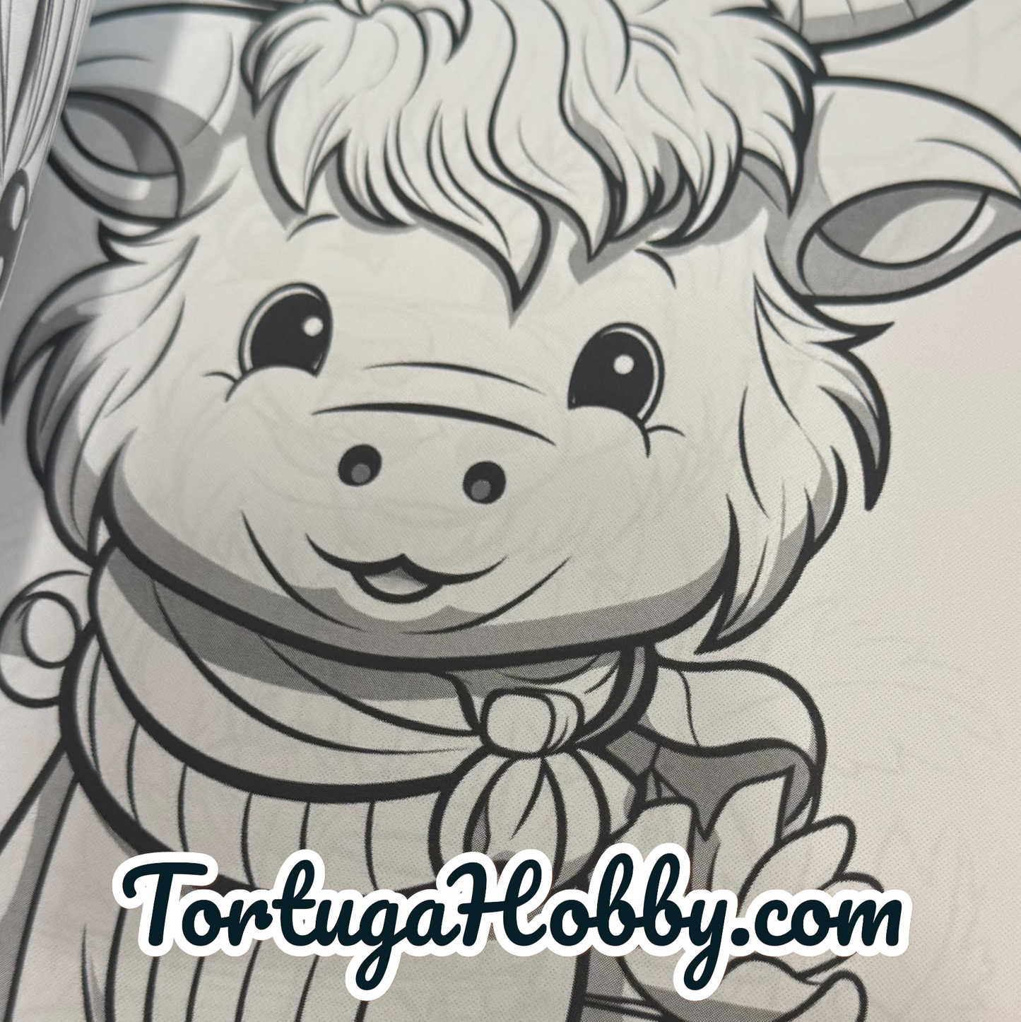 Adorable Kawaii Cows - Adult Coloring Book. 100+ Pages.
