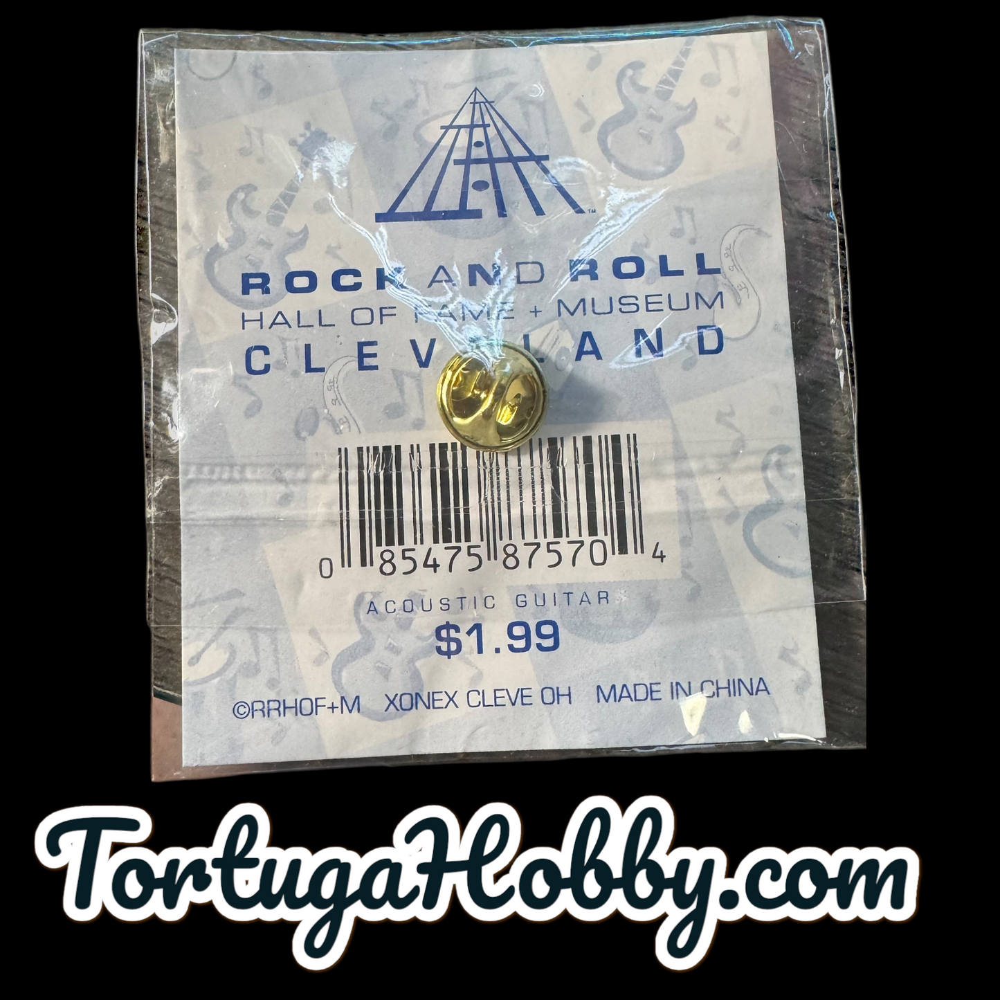 1995 - Rock & Roll Hall Of Fame Museum - Acoustic Guitar Collectable Pin