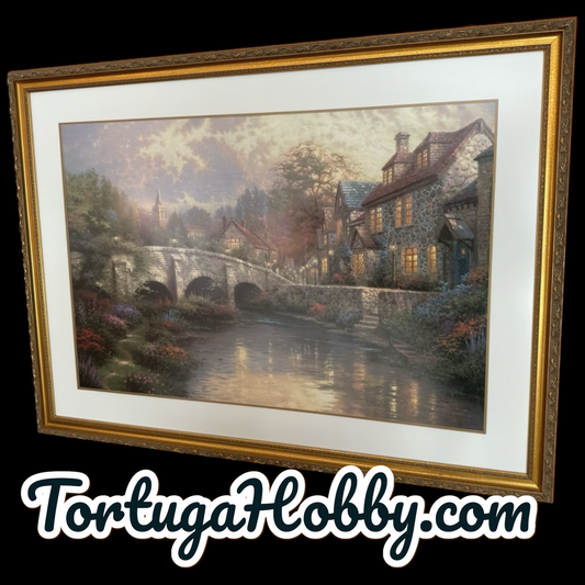 Cobblestone Brooke - Thomas Kinkade Limited Edition Offset Lithograph on Canvas