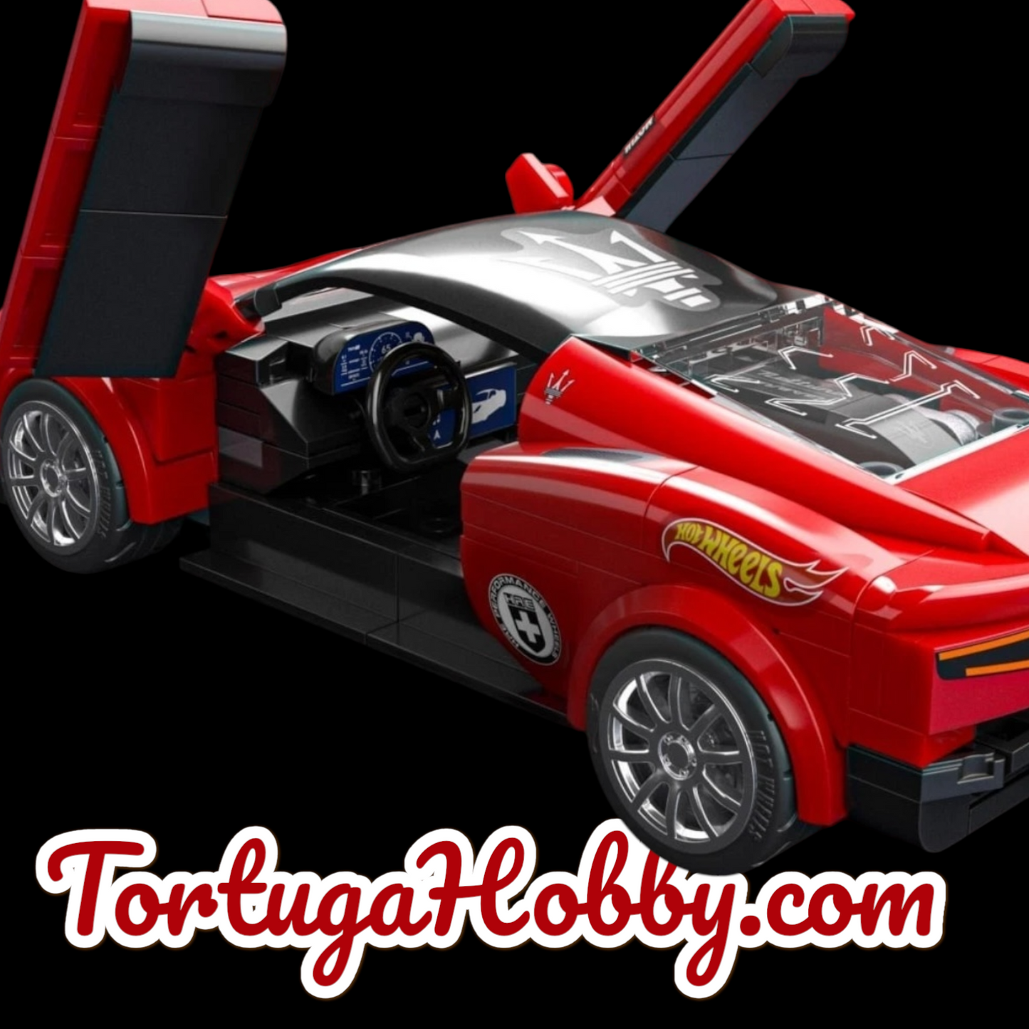 2025 - Hot Wheels 1:43 Maserati Brick Shop - With Exclusive 1:64 Red Maserati