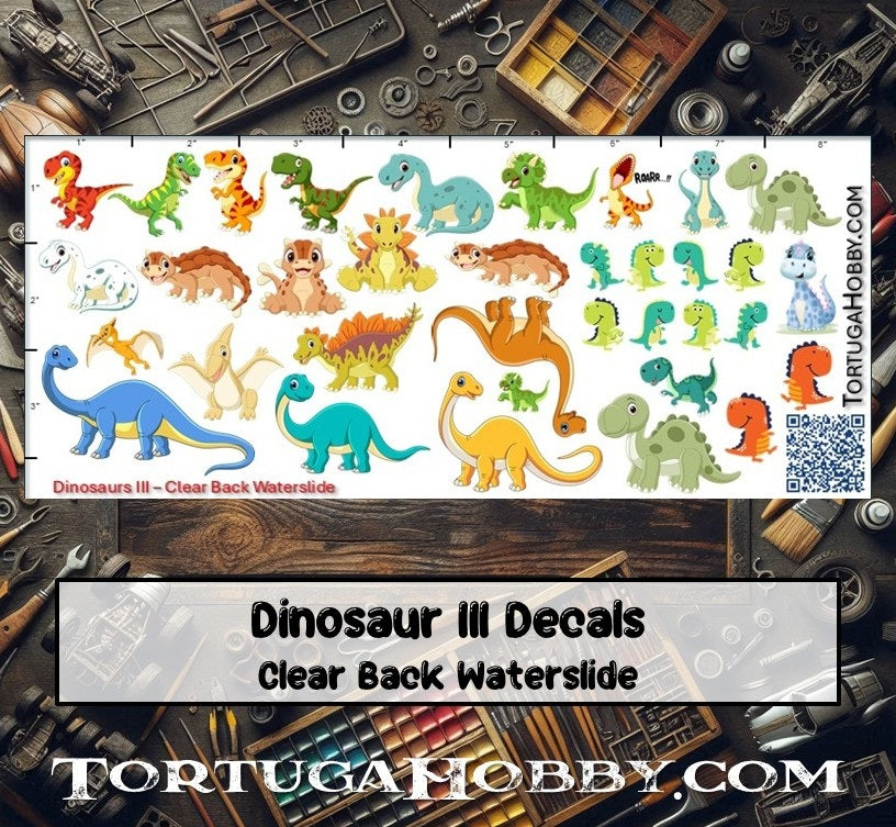 Dinosaur Decals - Models Cars & Derby