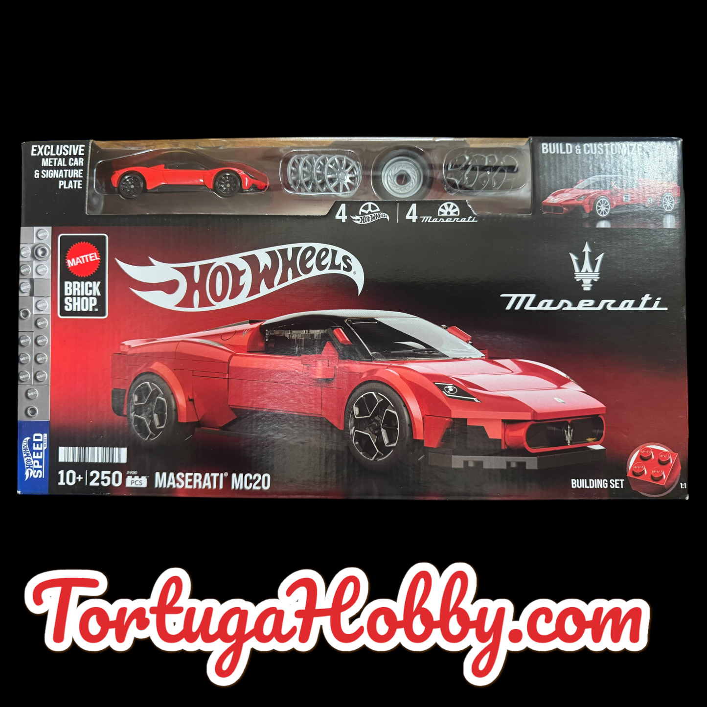 2025 - Hot Wheels 1:43 Maserati Brick Shop - With Exclusive 1:64 Red Maserati