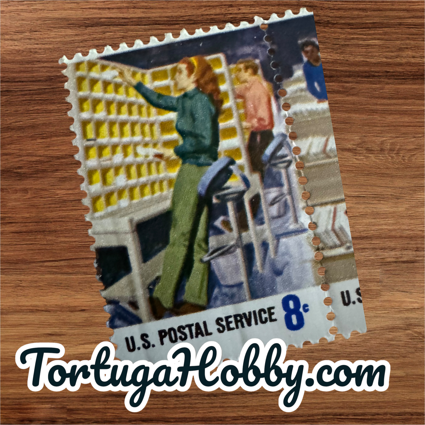 1973 - Postal Service Employees Issue - 8 Cent Stamps X3