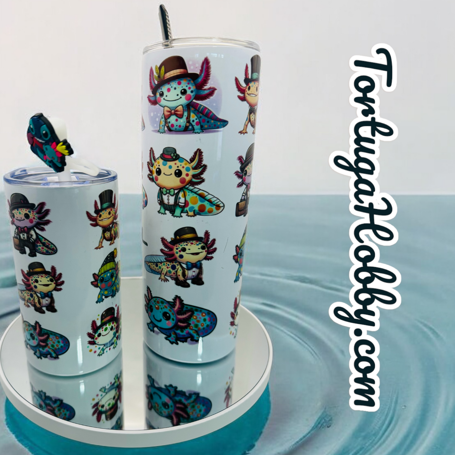 Tumblers - Axolotl Collection - Thin Stainless Steel 20oz Tumbler