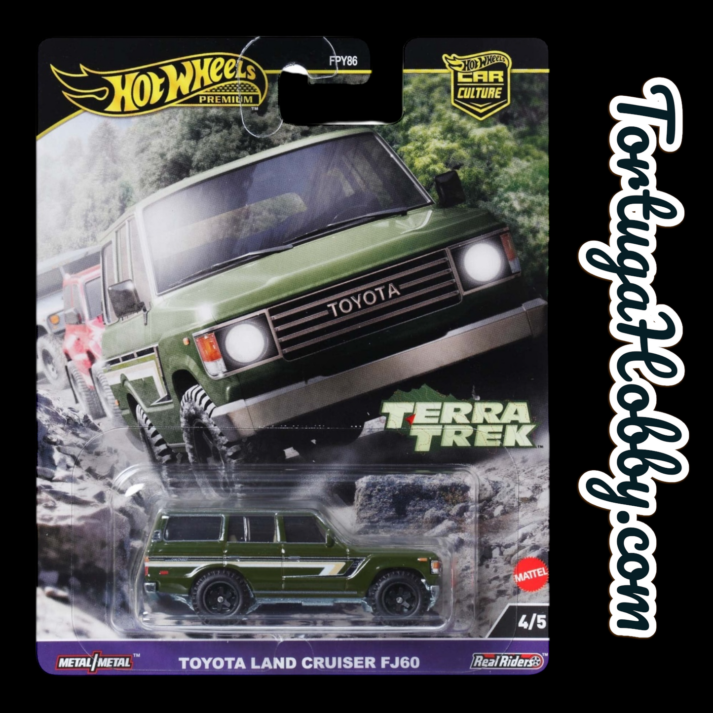 2025 - Hot Wheels Toyota Land Cruiser FJ60 Green Terra Trek - 1/64 Scale