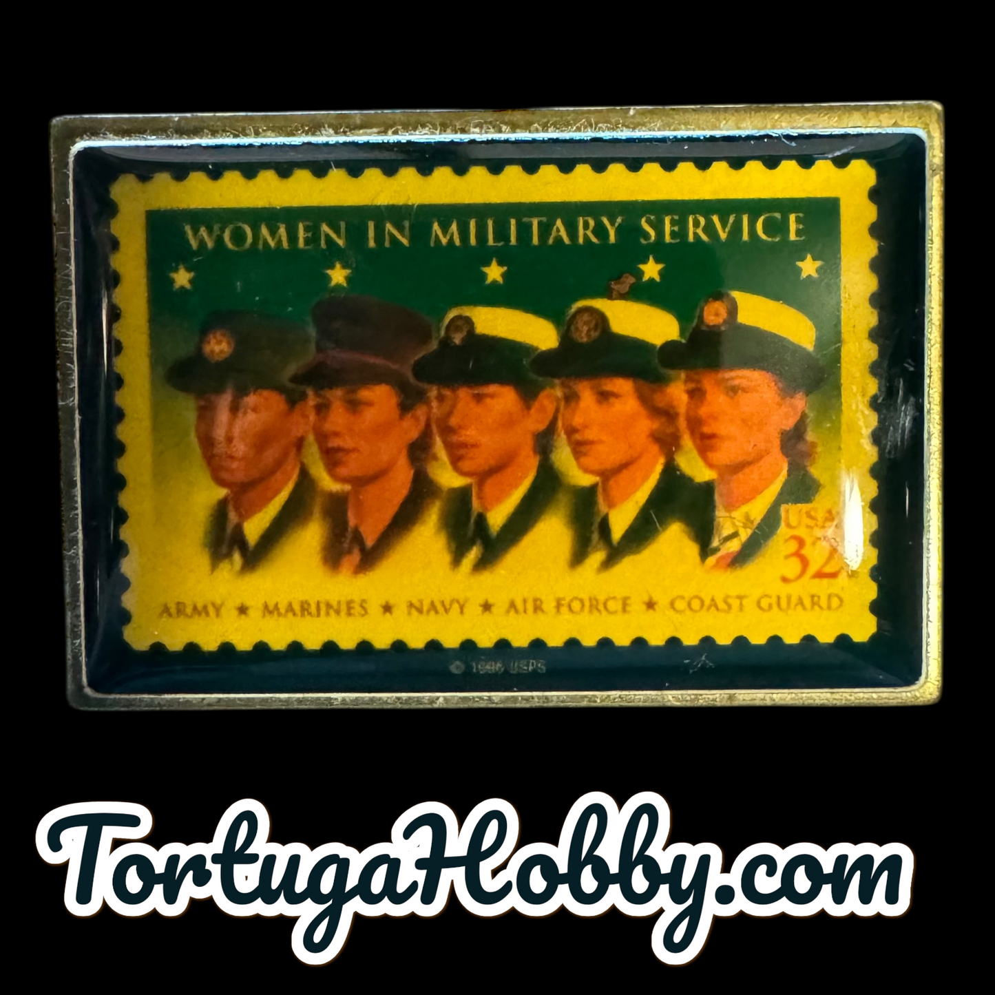 U.S. Postage -Nursing Pin/ Woman In Military Stamp Pin