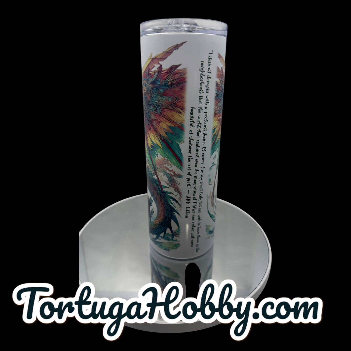 Tumblers - Tolkeins Dragon - Thin Stainless Steel 20oz Tumbler