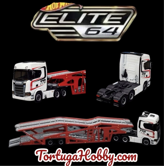 2025 Hot Wheels Collectors - Elite 64 - Scania 770 S Car Hauler