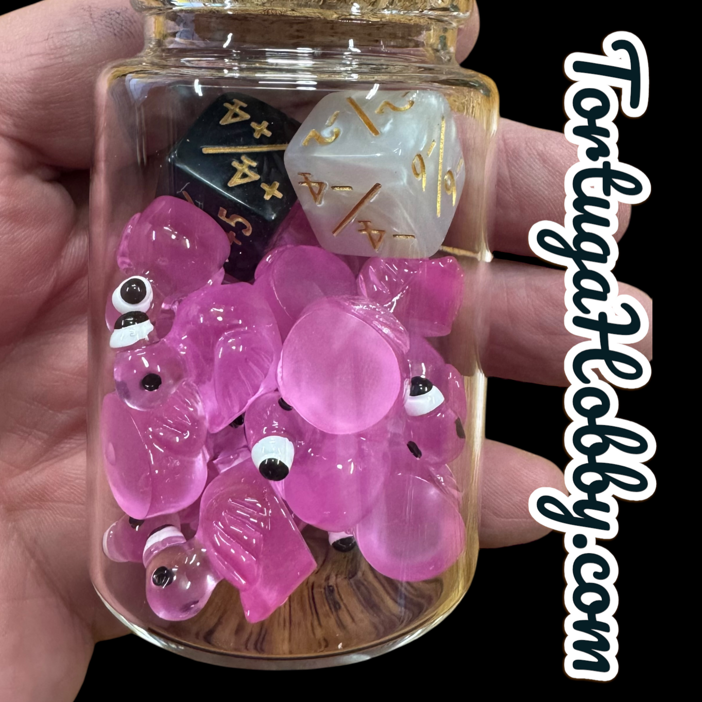 Unique Flamingo Counters for CCG, TCG, Role-Playing and more - All in Glass Tube Set - Make Your Next Game Night Unique