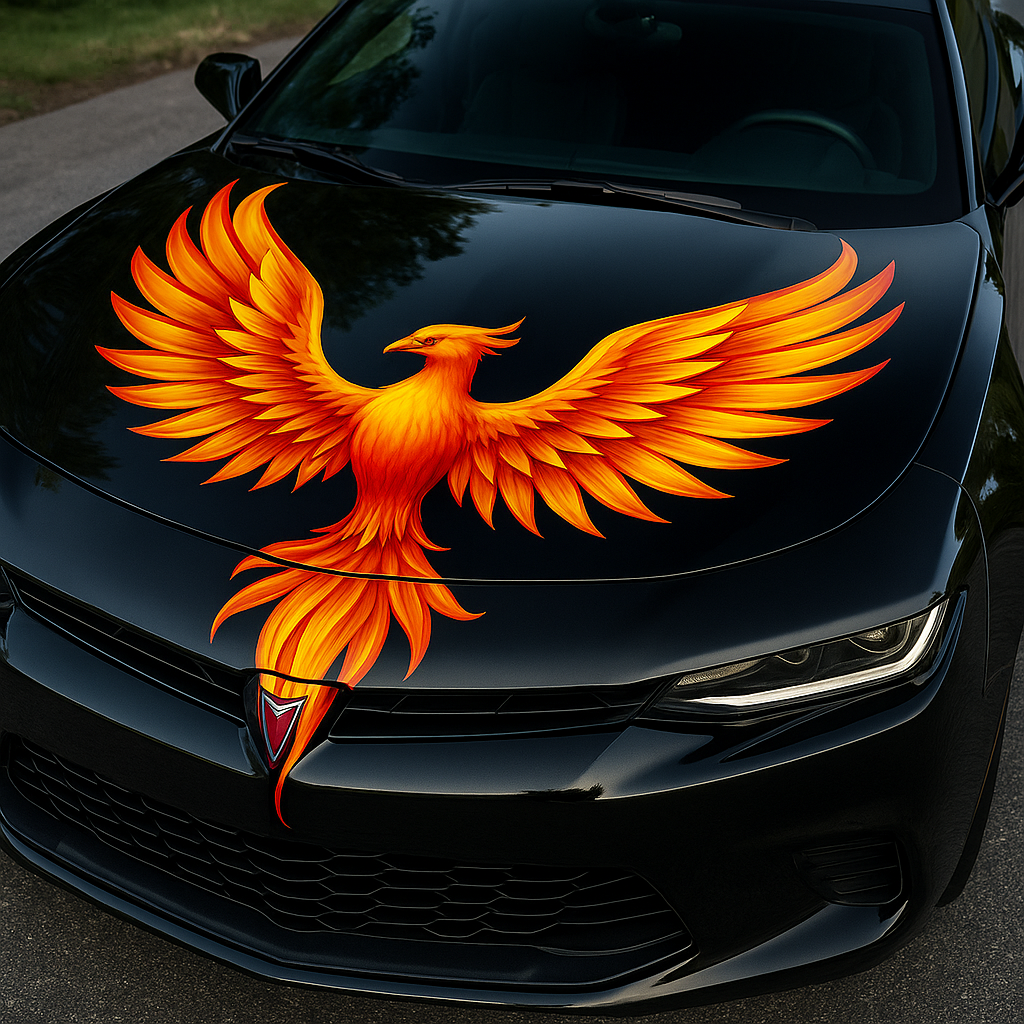 Phoenix/Firebird I - Clear and White Waterslide Decals - 1:18, 1:24 & 1:64 Scale