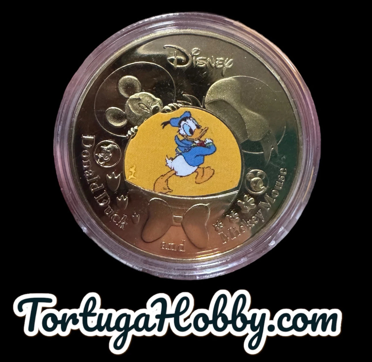DISNEY DONALD DUCK Gold Plated Coin - Collectors & Disney Fans