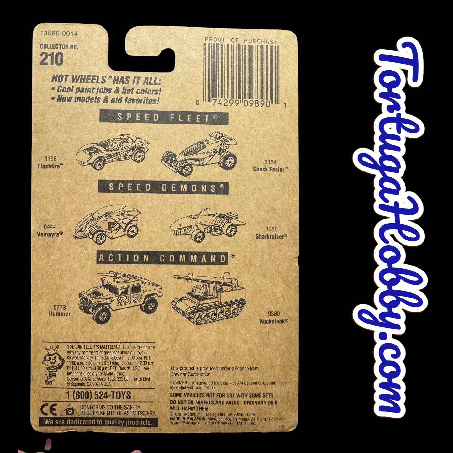 1991 - Hot Wheels - Mainline - Dodge Viper RT10 Yellow