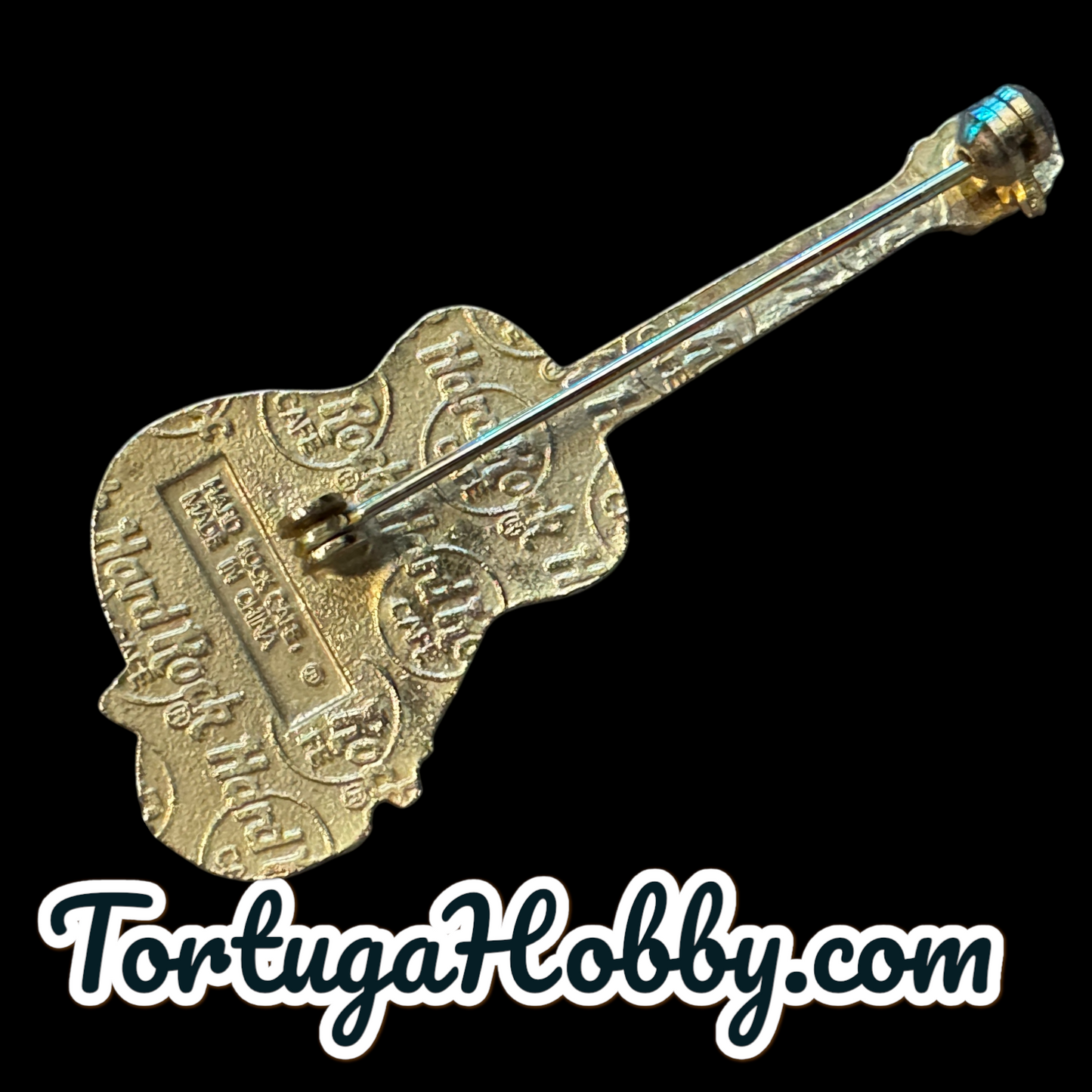 1998- Hard Rock Cafe - San Antonio - Classic Guitar Yellow Rose of Texas Pin