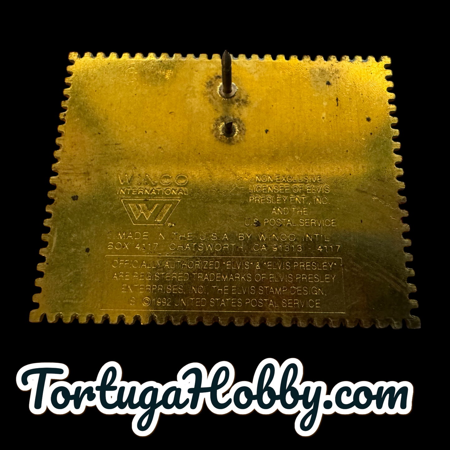 1992 - Elvis Presley - Postage Stamp Pin Souvenir Gift