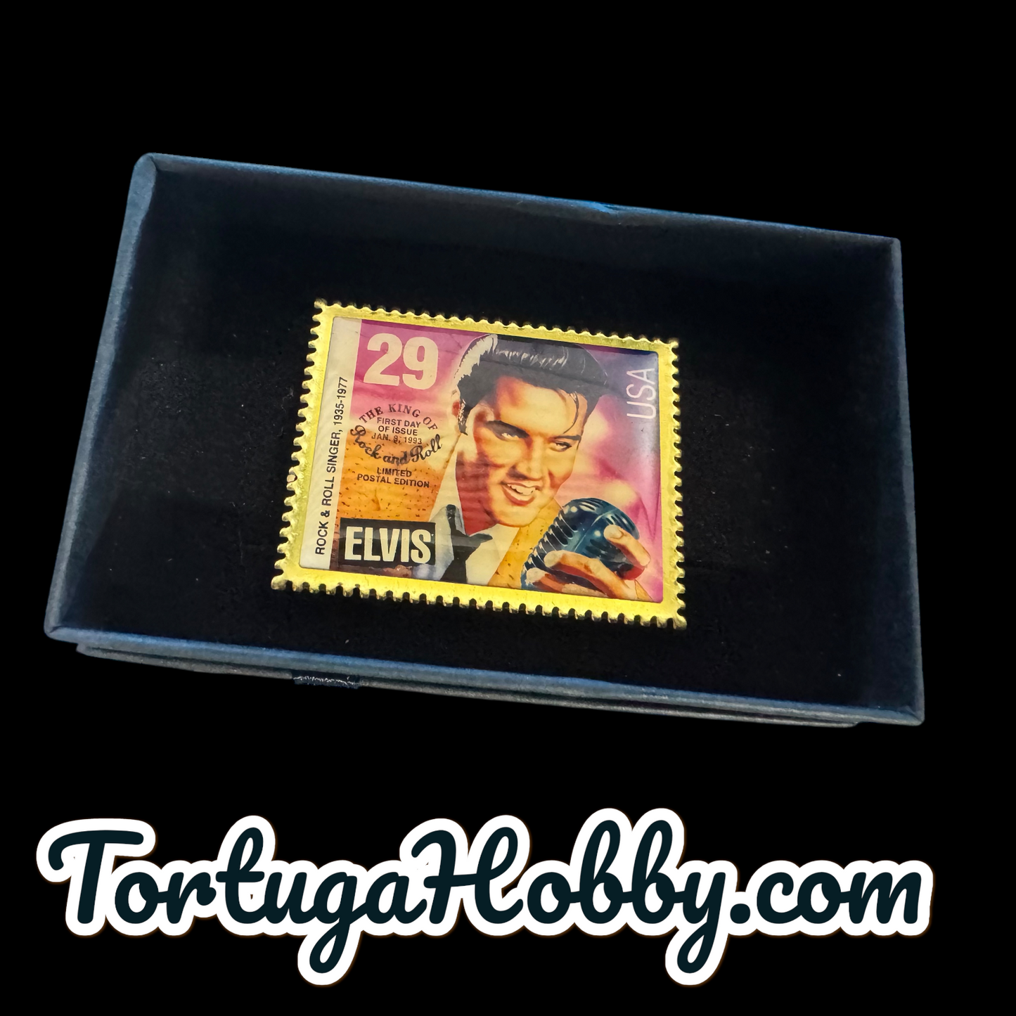 1992 - Elvis Presley - Postage Stamp Pin Souvenir Gift